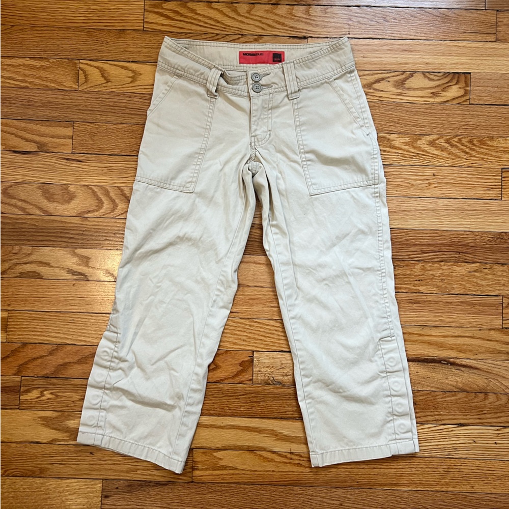 Mossimo Supply Co Mossissue Y2K Khaki Tan Capris Size 1